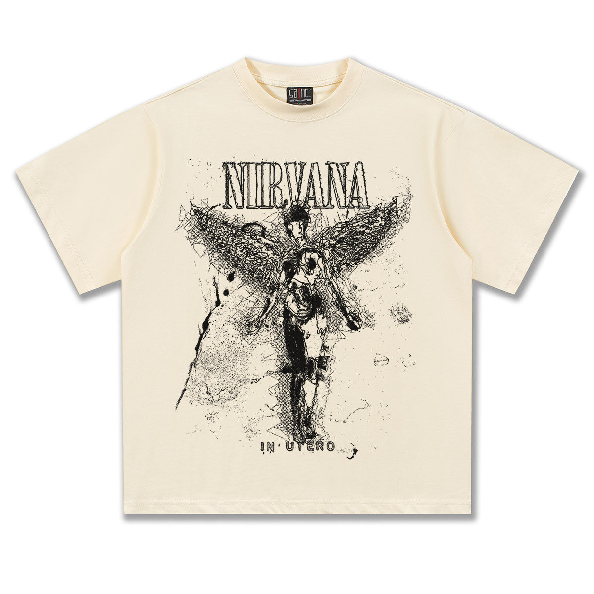 Nirvana In Utro Angel Grainy Design T-Shirt