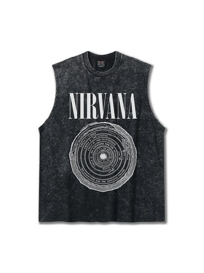 Nirvana Circle Rings Tank Top