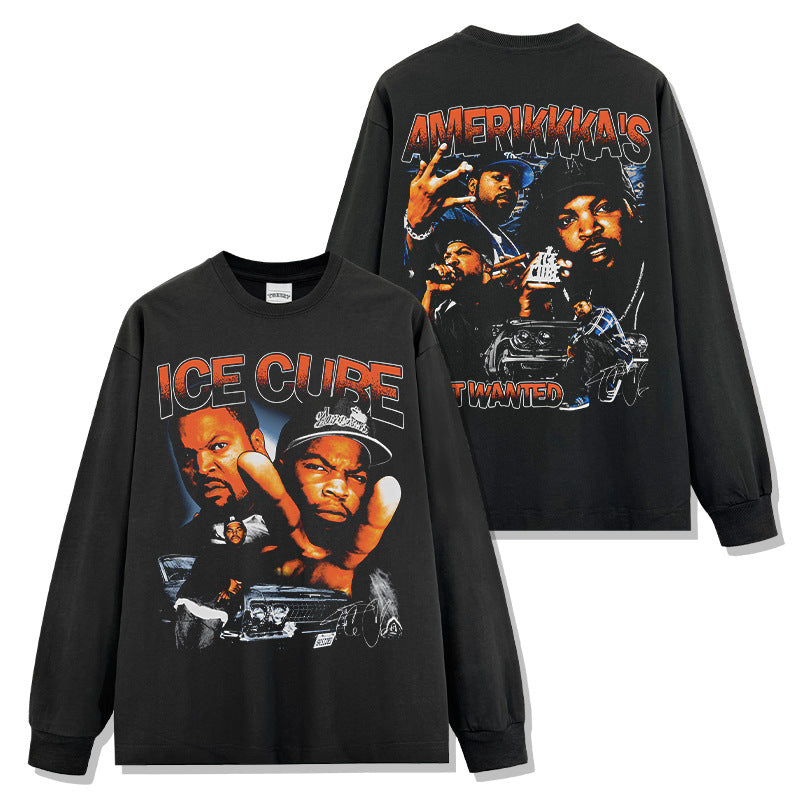 Ice Cube Double-sided Montage Sweatshirt