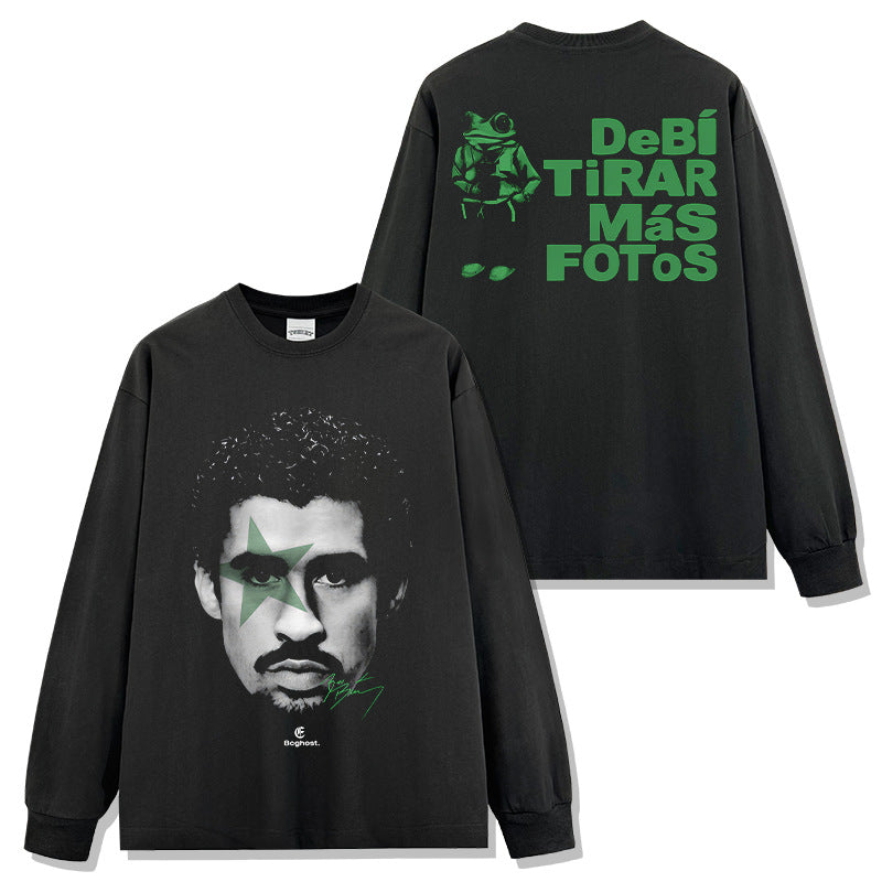 Bad Bunny DeBÍ TiRAR MáS FOToS Green Design T-shirt / Hoodie / Sweatshirt