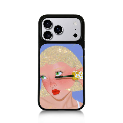Oil Painting Makeup Girl iPhone Case