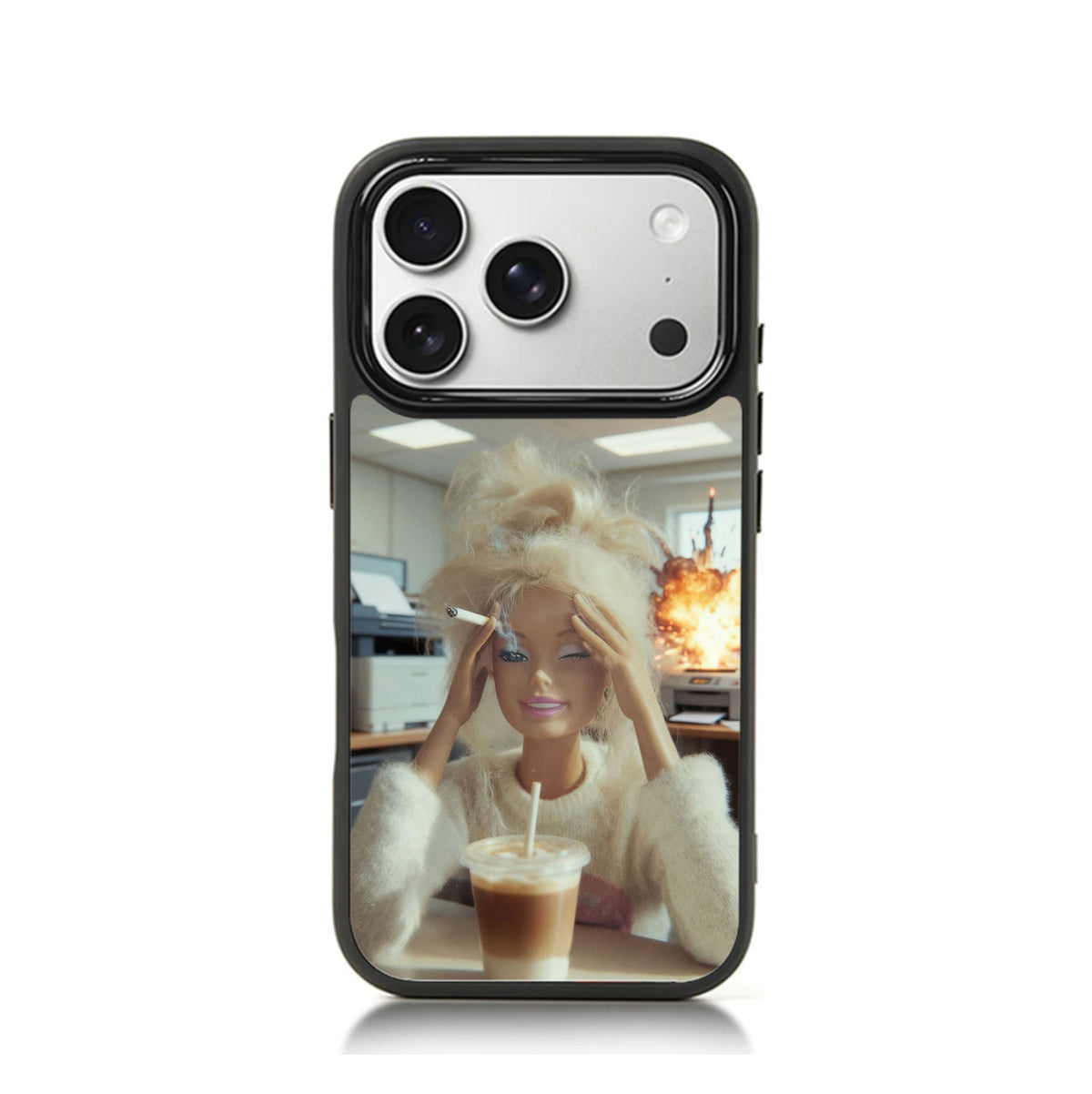 Stressed Out Barbie Meme iPhone Case