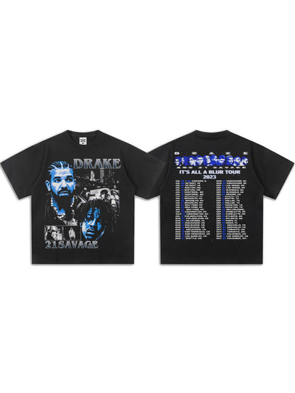 Drake & 21 Savage Blue design T-Shirt