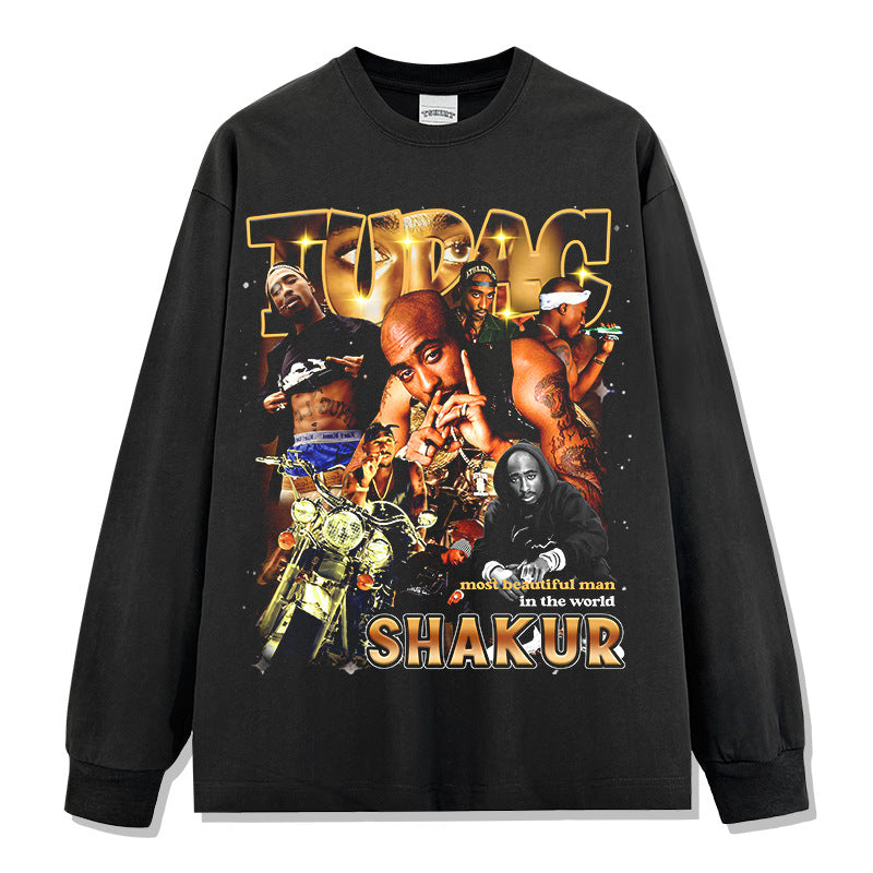 Tupac Shakur One-Sided Print Sweatshirt