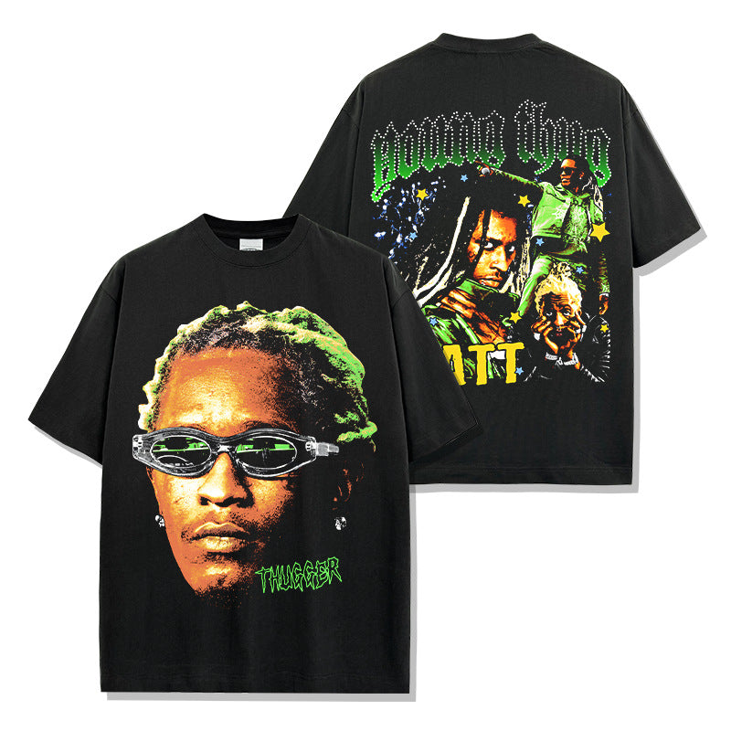 Young Thug Double-sided Green T-Shirt