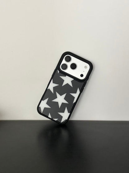 Black and White Stars iPhone Case