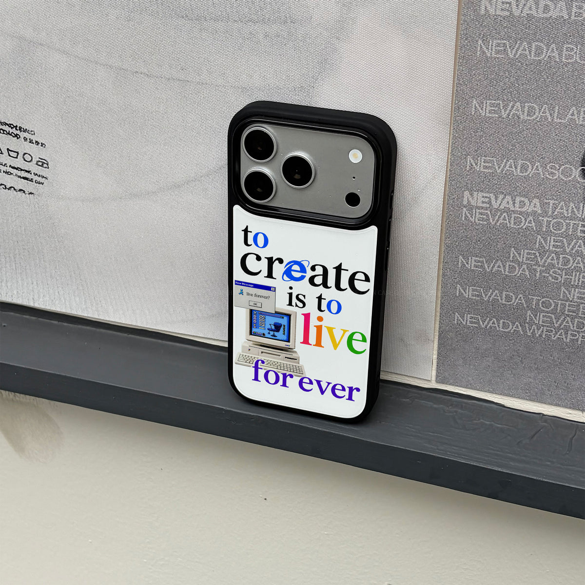 To Create Is To Live Forever iPhone Case