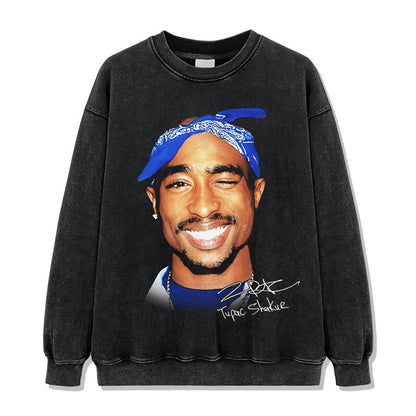 Tupac Smiling Signature Sweatshirt