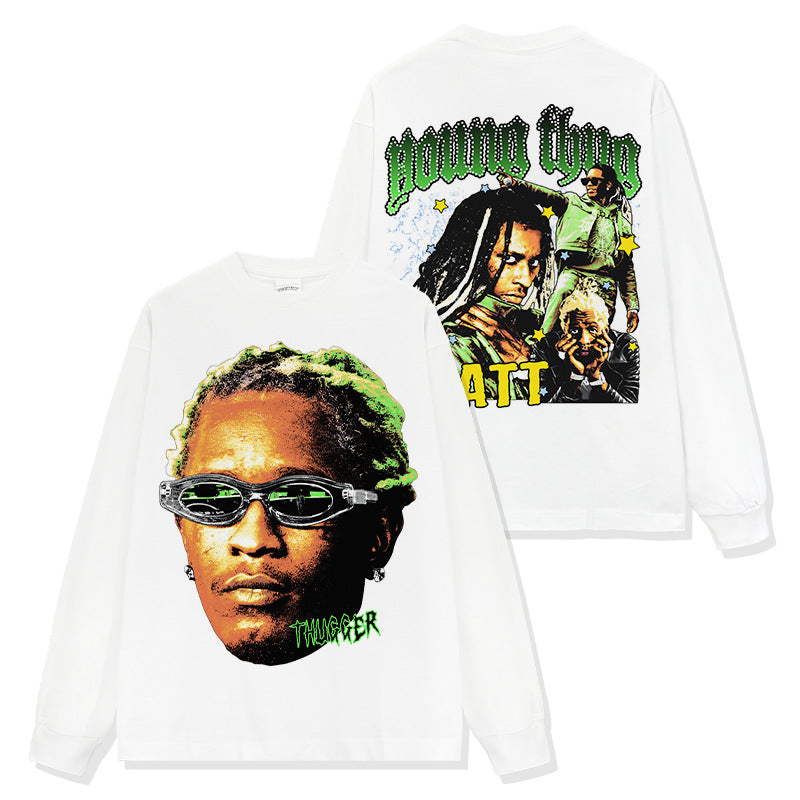 Young Thug Double-sided Green Sweatshirt