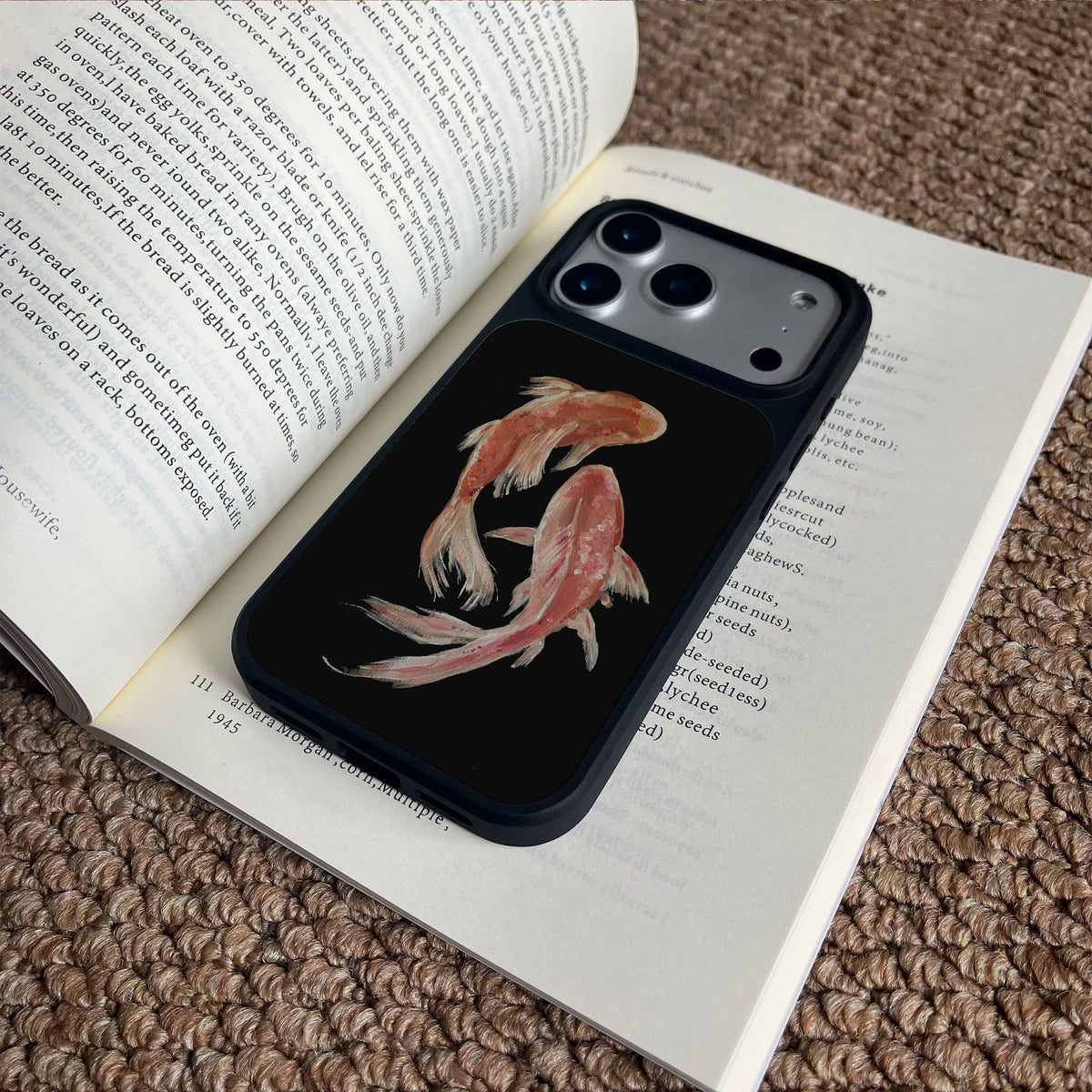 Double Koi Fishes iPhone Case