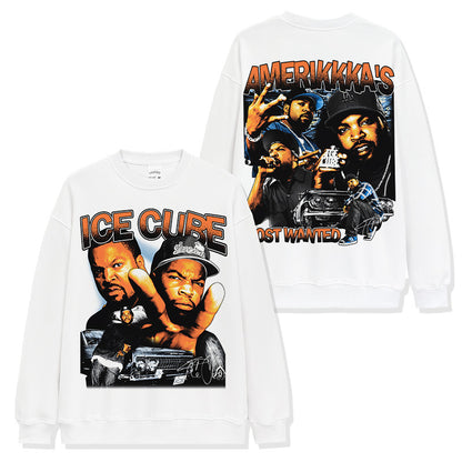 Ice Cube Double-sided Montage Sweatshirt