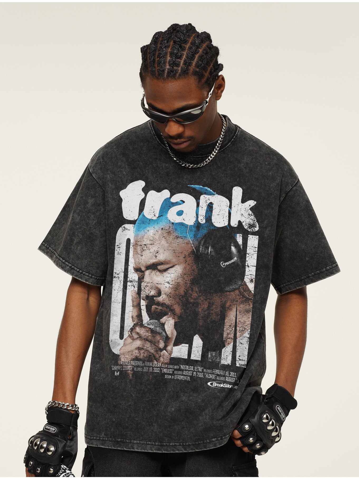 Frank Ocean Singing Retro Design T-Shirt