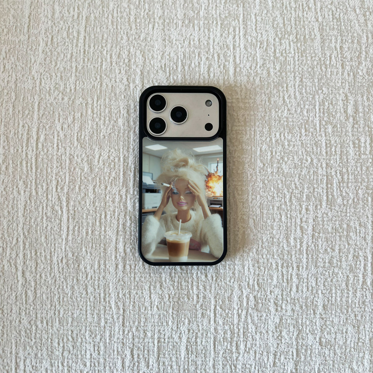 Stressed Out Barbie Meme iPhone Case