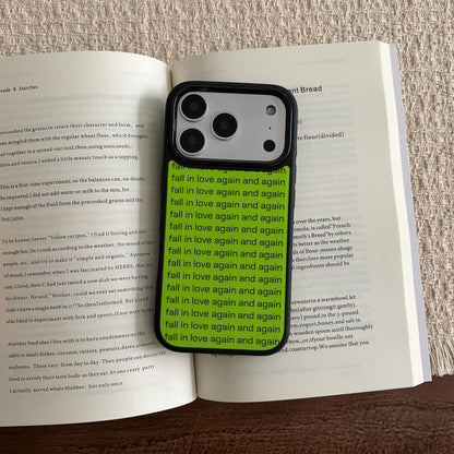 Fall In Love Again and Again iPhone Case