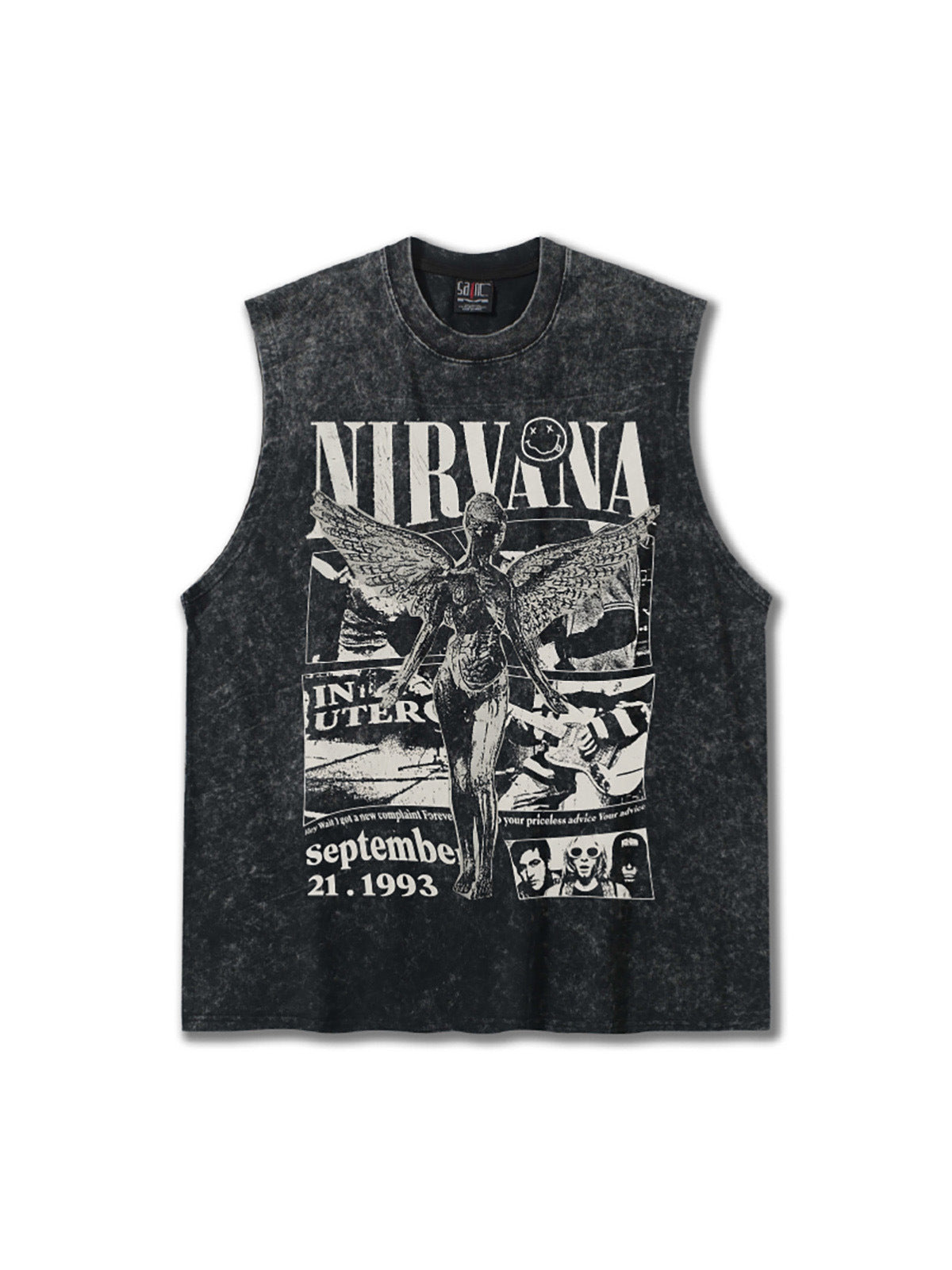NIRVANA In Utero Angel Retro Graphic Design Tank Top