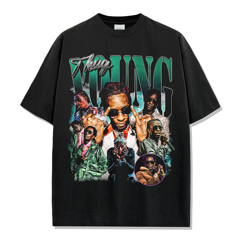 Young Thug Green Montage T-shirt