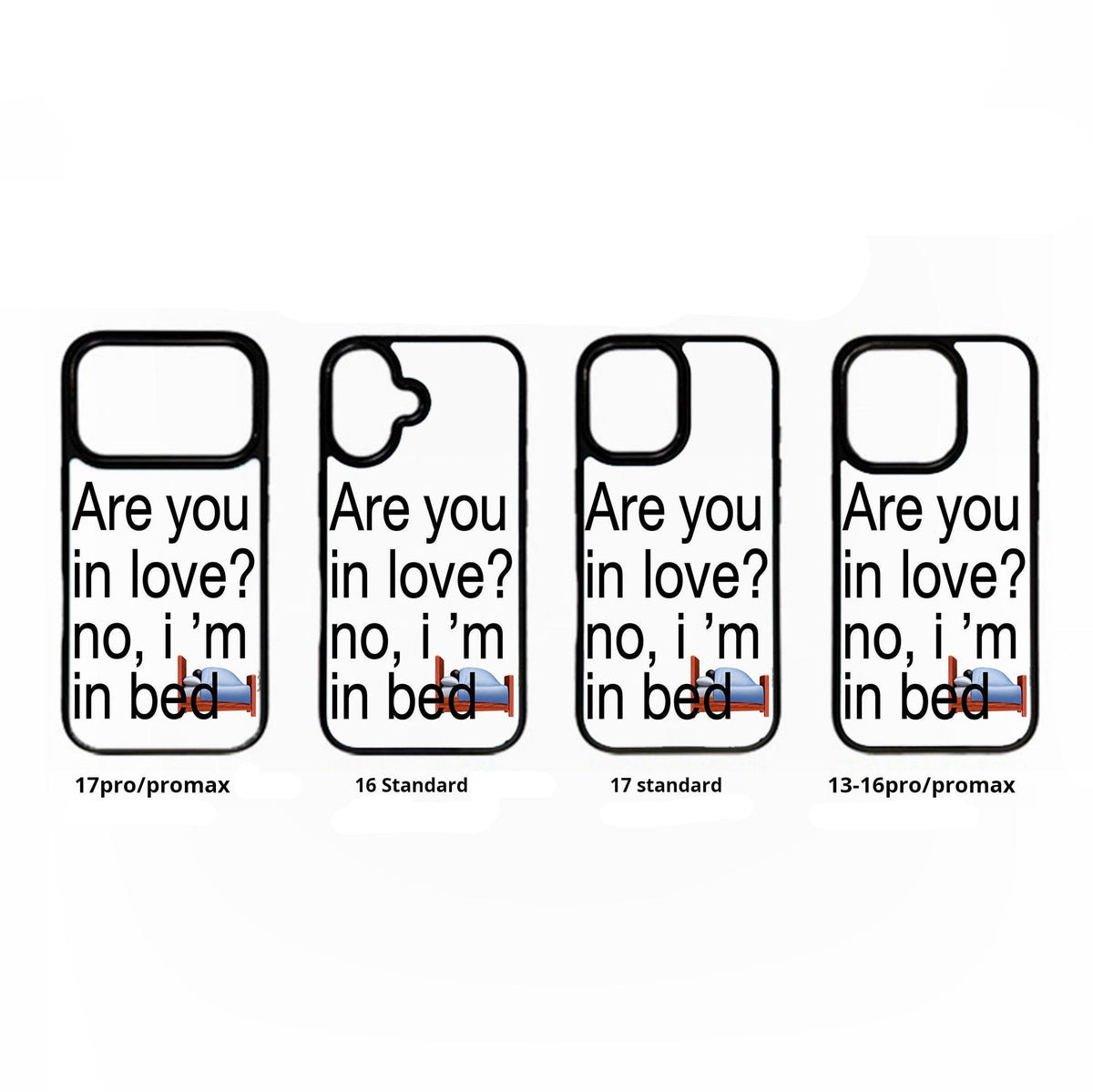 No I am In Bed iPhone Case